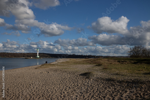 Falckensteiner Strand mit Leuchtturm. photo