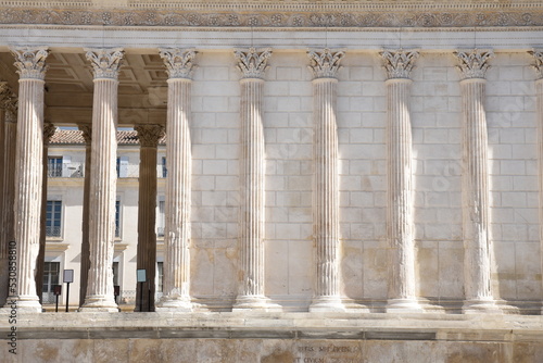Temple de la Maison carrée à Nîmes. France
