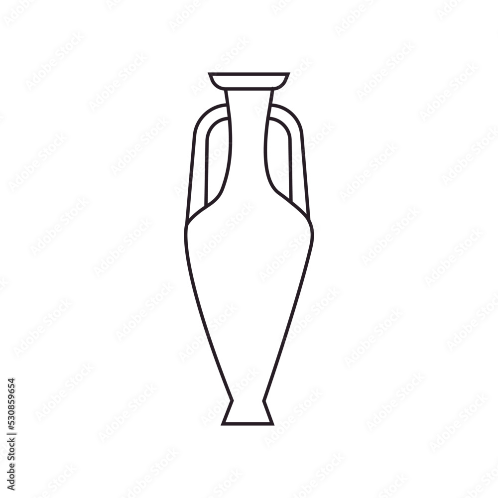 Amphora icon vector. Jug illustration sign. pottery symbol or logo. Amphora icon vector. Jug illustration sign. pottery symbol or logo.
