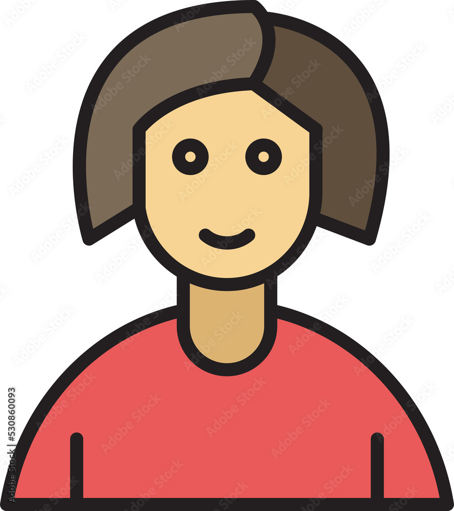 woman character avatar illustration