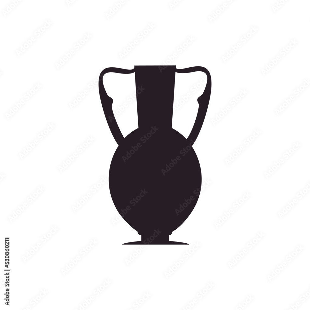 Amphora icon vector. Jug illustration sign. pottery symbol or logo.