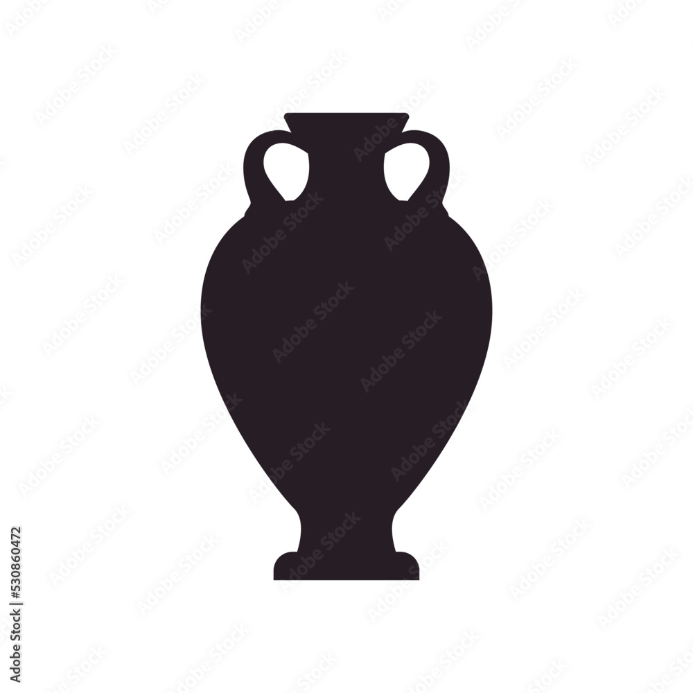 Amphora icon vector. Jug illustration sign. pottery symbol or logo.