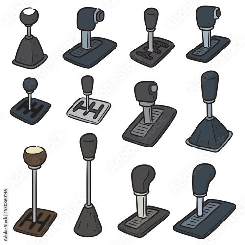 vector set of car transmission