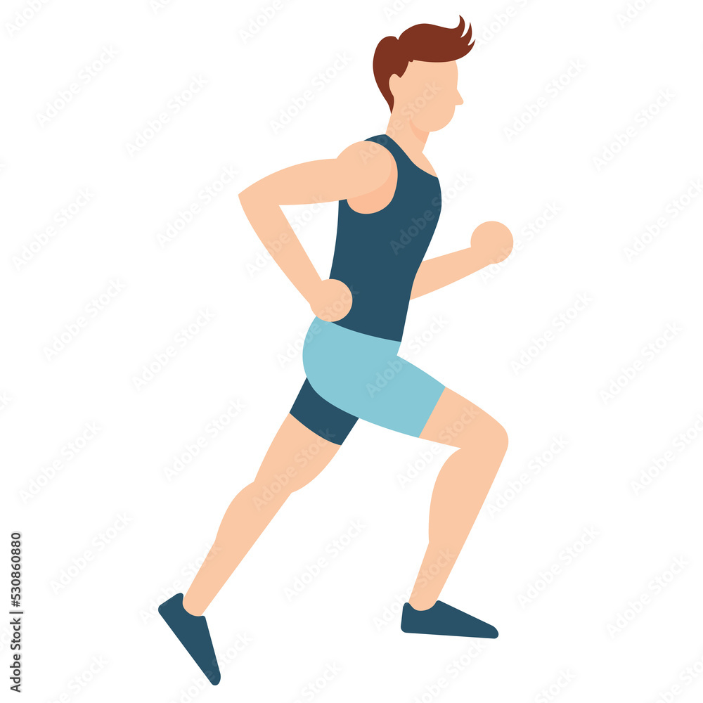 Athlete jogging background image. Running man in outdoors image
