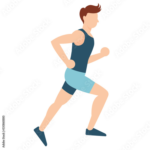 Athlete jogging background image. Running man in outdoors image © Doharma