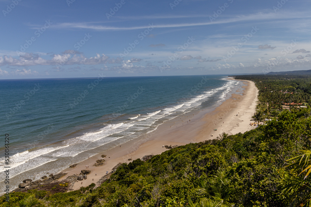 natural landscape in the city of Uruçuca, south coast of Bahia state, Brazil