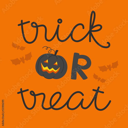 Trick or treat, Halloween card
