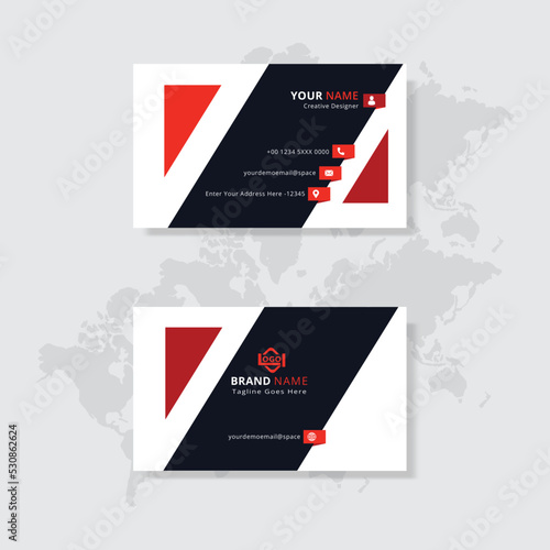 Professional clean Business card design
