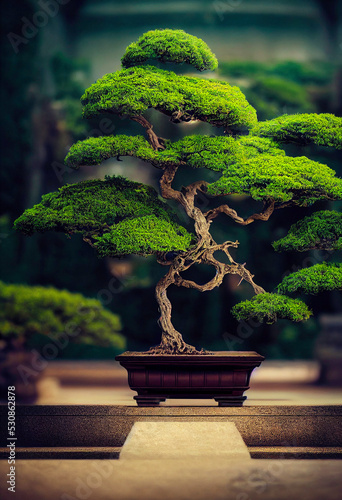 bonsai tree in the garden