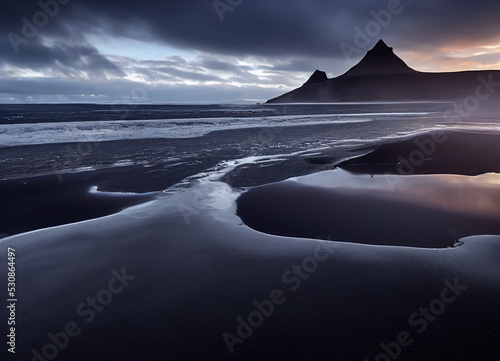 black sand beaches of Iceland