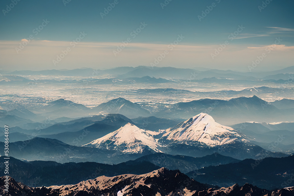mountain horizon with high peaks mountain horizon with high peaks