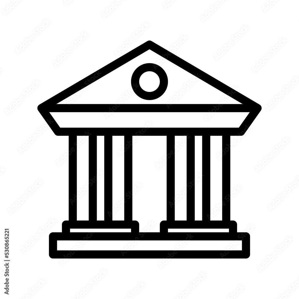Building icon. bank sign. vector illustration Building icon. bank sign. vector illustration