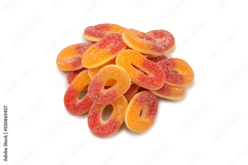 Jelly candys isolated on white background. Jelly candys isolated on white background.