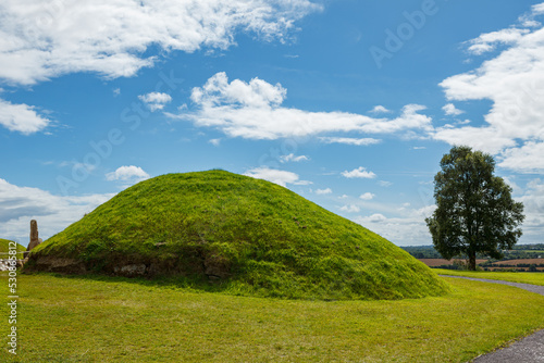 The megalithic tombs of Newgrange in Ireland photo