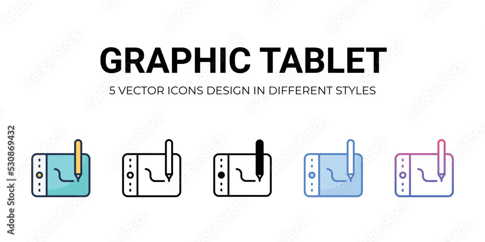 graphic tablet Icons Set vector Illustration. graphic tablet Icons Set vector Illustration.