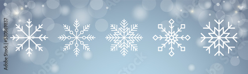 winter snowflakes shape - snow design element - christmas snowfall happy new year theme