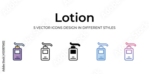 lotion icons Set vector Illustration.