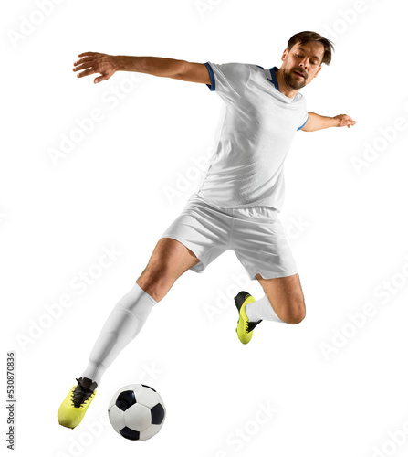 Soccer player in action photo
