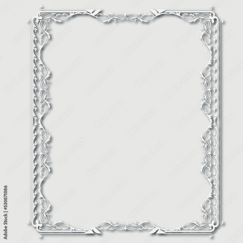 Frame, in the style of an ornament, Vector illustration eps 10, Art. Frame, in the style of an ornament, Vector illustration eps 10, Art.