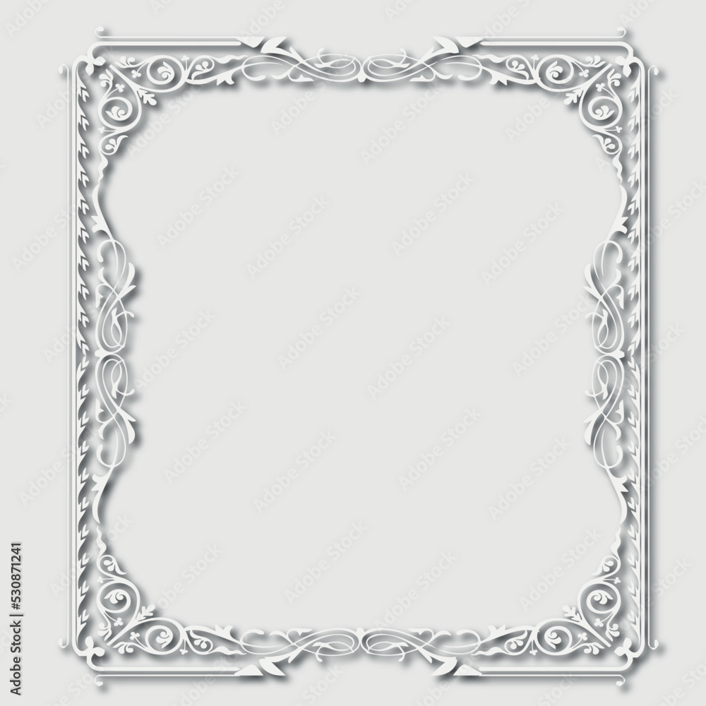 Frame, in the style of an ornament, Vector illustration eps 10, Art. Frame, in the style of an ornament, Vector illustration eps 10, Art.