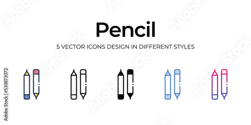 pencil icons set vector illustration. vector stock