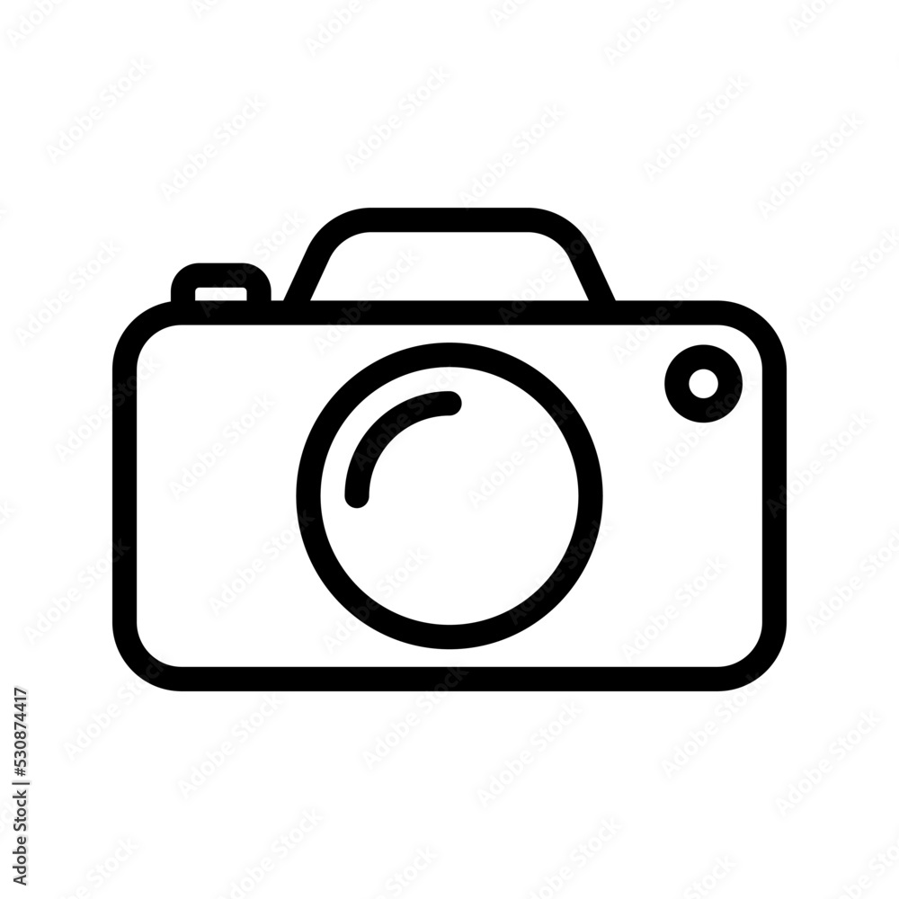 Camera icon. photography sign. vector illustration Camera icon. photography sign. vector illustration