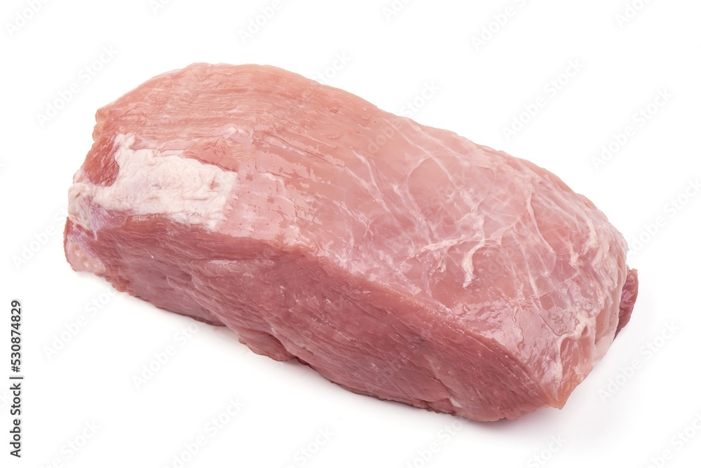 Pork shoulder meat, isolated on white background. Pork shoulder meat, isolated on white background.