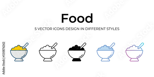 food icons set vector illustration. vector stock,