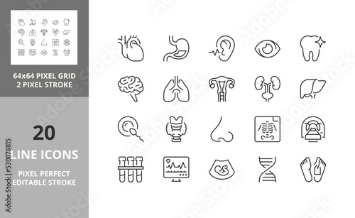 medical care 64px and 256px editable vector set 2/3