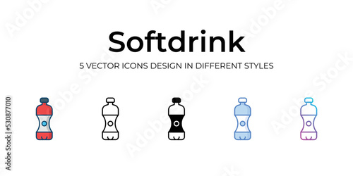 soft drink icons set vector illustration. vector stock,