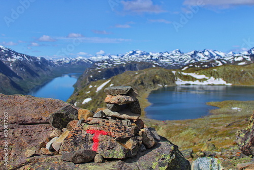 Norway, Besseggengrat, Track photo