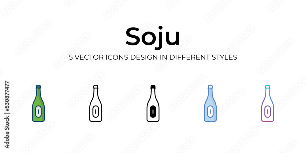 soju icons set vector illustration. vector stock, soju icons set vector illustration. vector stock,