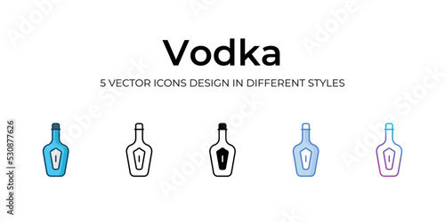 vodka icons set vector illustration. vector stock,