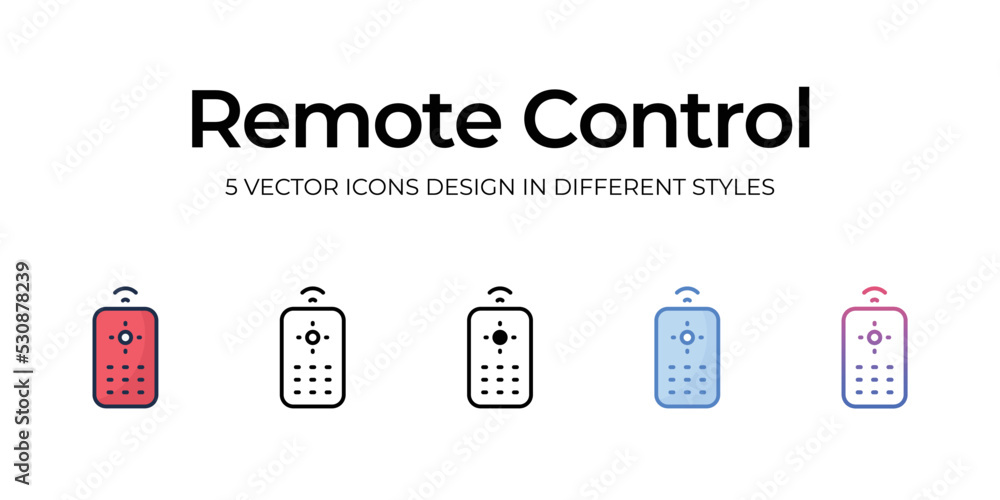 remote control icons set vector illustration. vector stock, remote control icons set vector illustration. vector stock,
