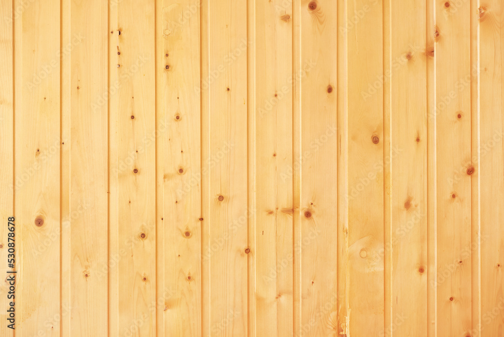 Naklejka premium Wooden wall from plank, wooden background