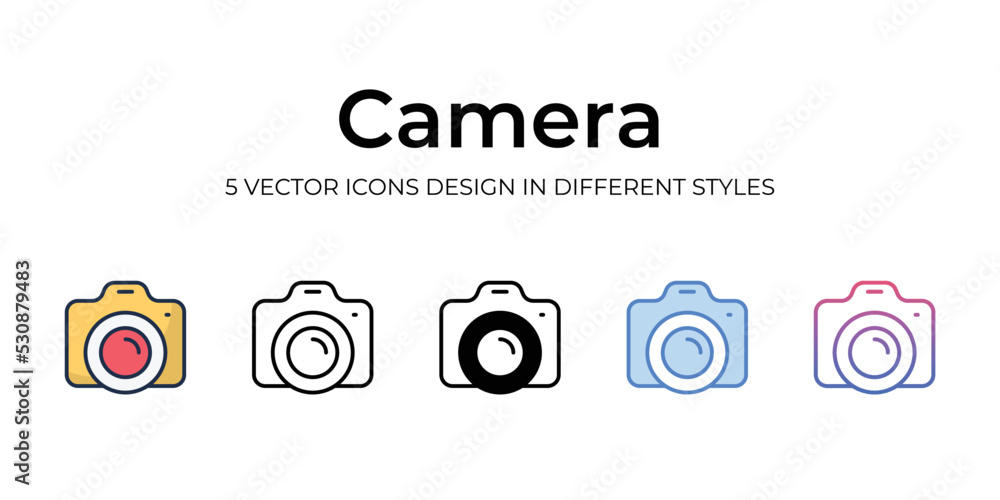 camera icons set vector illustration. vector stock,