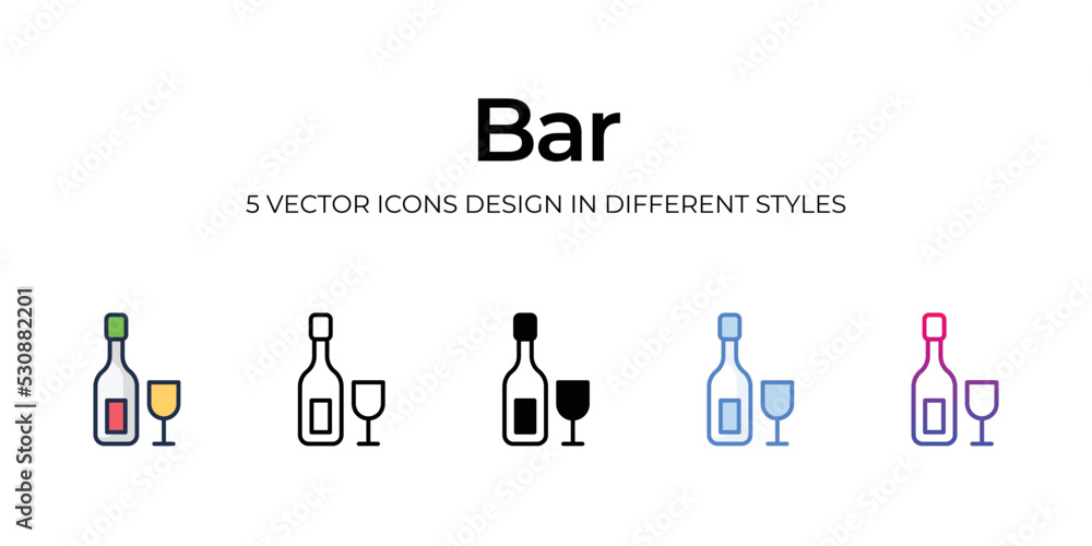bar icons set vector illustration. vector stock, bar icons set vector illustration. vector stock,