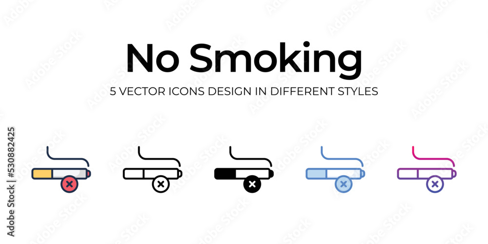 no smoking icons set vector illustration. vector stock, no smoking icons set vector illustration. vector stock,
