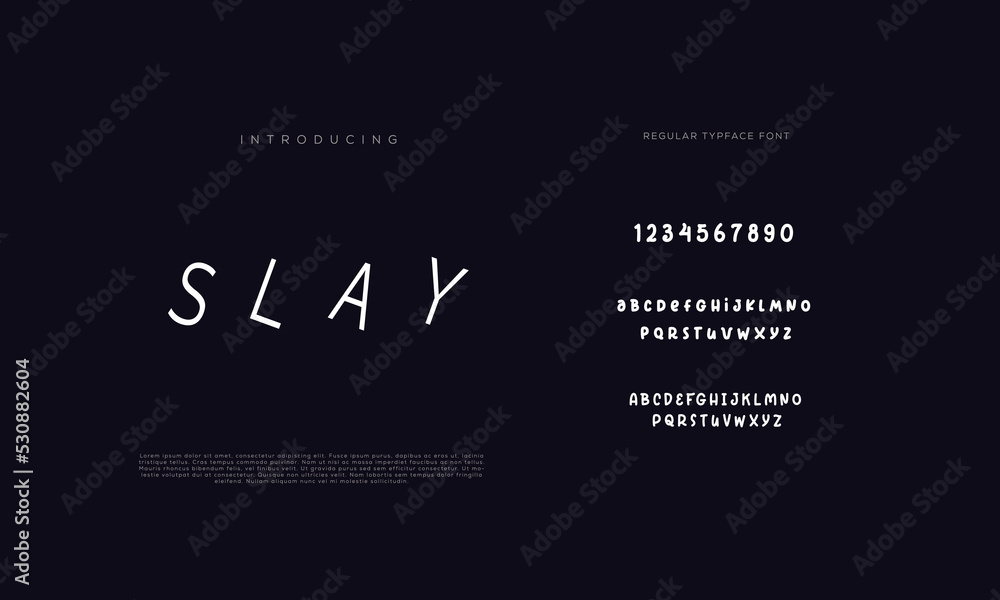 Script Word Typo Handwritten Script font. Hand drawn brush style modern calligraphy ...