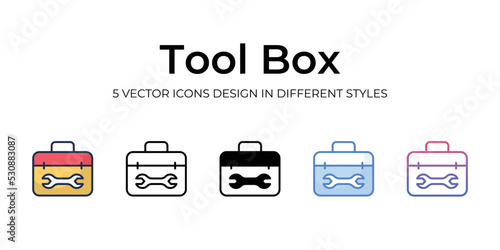 tool box icons set vector illustration. vector stock,