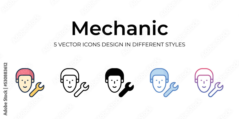 mechanic icons set vector illustration. vector stock, mechanic icons set vector illustration. vector stock,