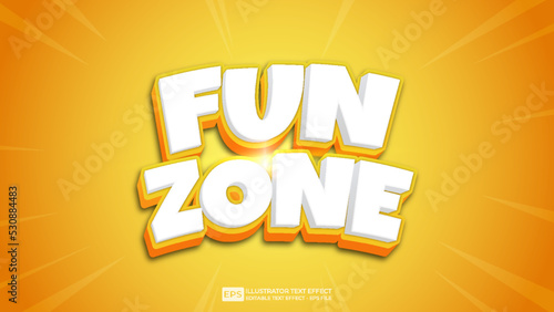 Fun Zone text effect editable 3d font effects 