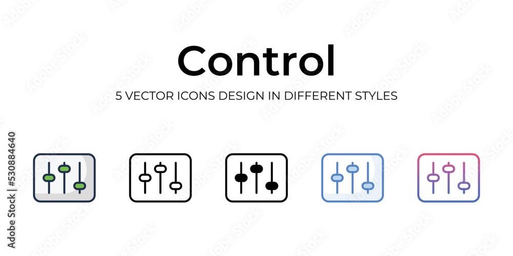 control icons set vector illustration. vector stock, control icons set vector illustration. vector stock,