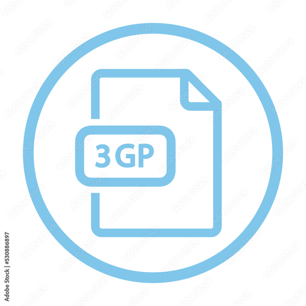 3gp, file, video icon 3gp, file, video icon