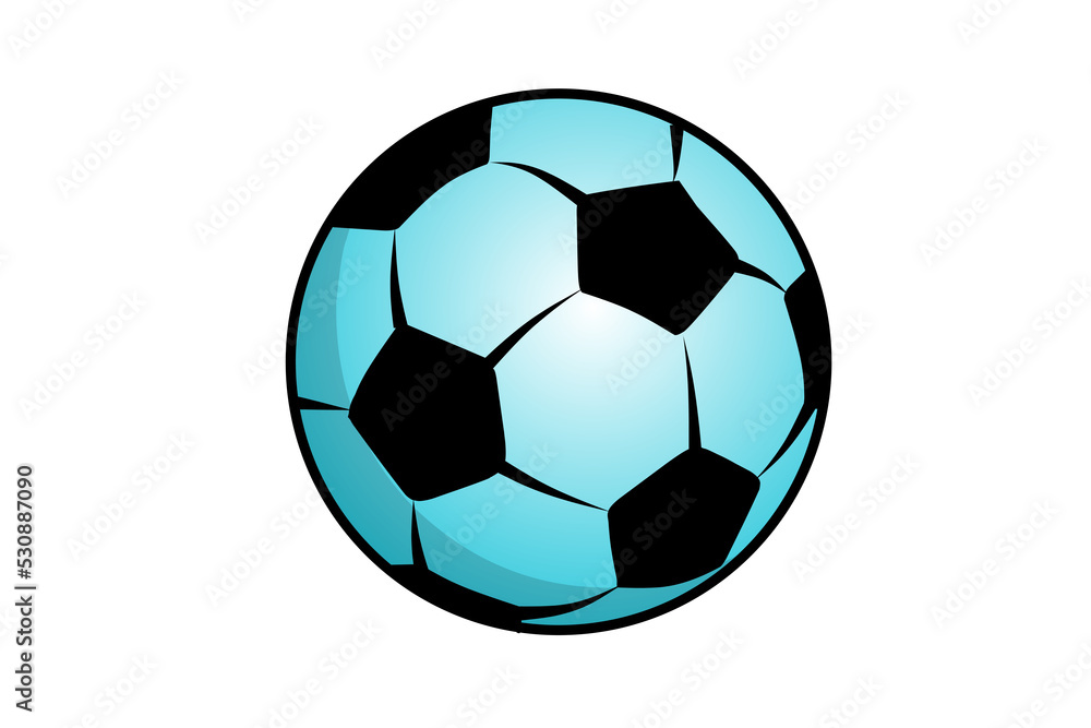 soccer ball isolated with transparent background,  PNG illustration