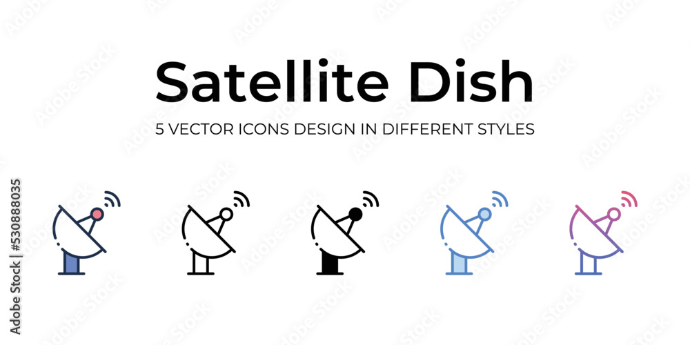 satellite dish icons set vector illustration. vector stock, satellite dish icons set vector illustration. vector stock,