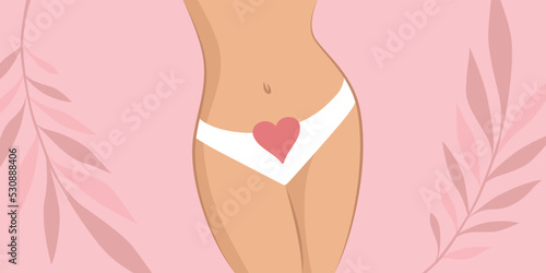 female body menstruation hygiene women health illustration