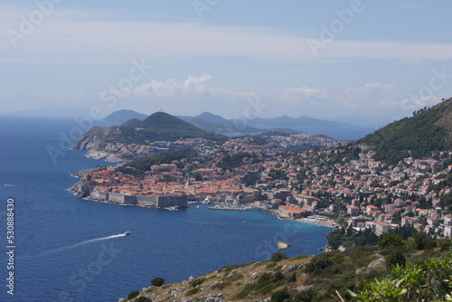 Costa de Dubrovnik en el mar Adriatico