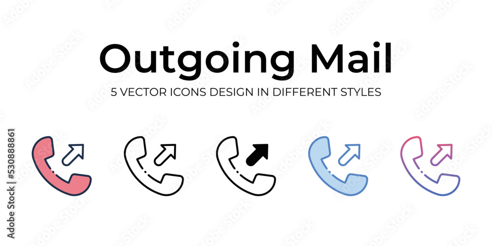 outgoing mail icons set vector illustration. vector stock, outgoing mail icons set vector illustration. vector stock,