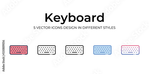 keyboard icons set vector illustration. vector stock,